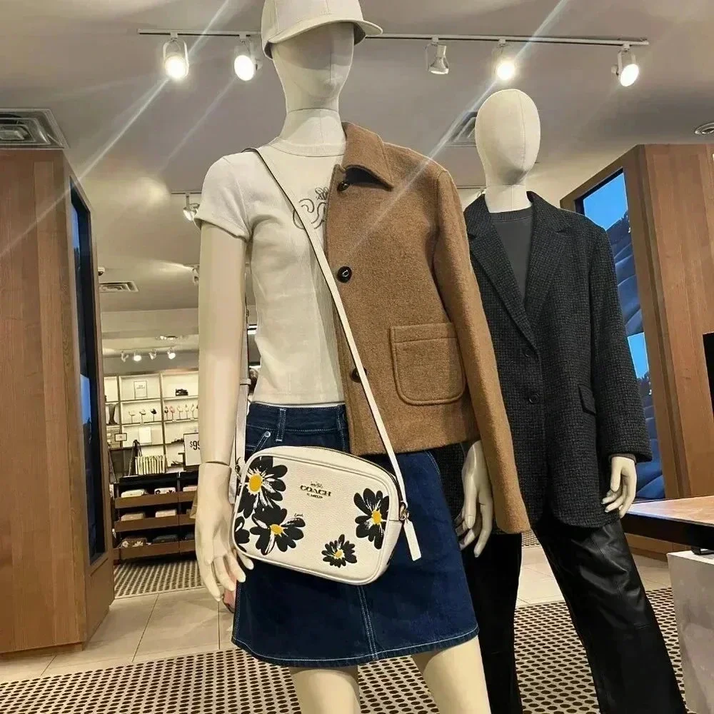 JAMIE CAMERA BAG WITH FLORAL PRINT (COACH CZ598) GOLD/CHALK MULTI - Picture 3 of 11